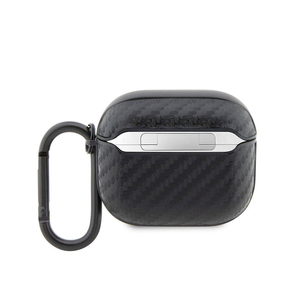 BMW Airpods 3.Nesil Orjinal Lisanslı PU Karbon Fiber Tasarımlı Çift Metal Logolu Kılıf BMW Airpods 3.Nesil Orjinal Lisanslı PU Karbon Fiber Tasarımlı Çift Metal Logolu Kılıf